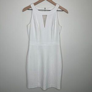 WHITE HOUSE BLACK MARKET Midi Dress in White / Size 0